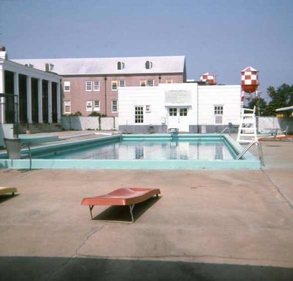 office swimming pool, 19751